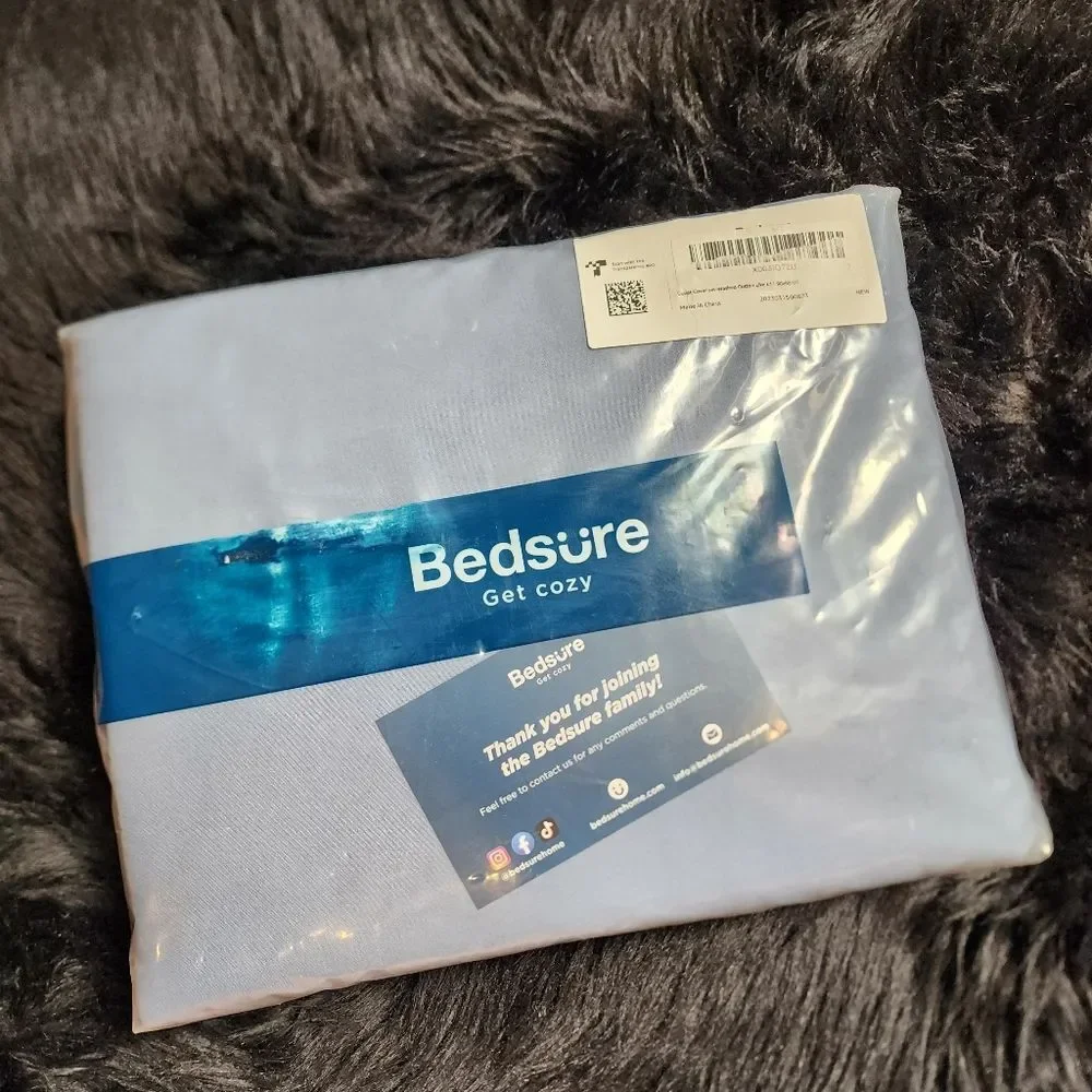 Duvet Cover Set Bedsure-Blue Full/Queen